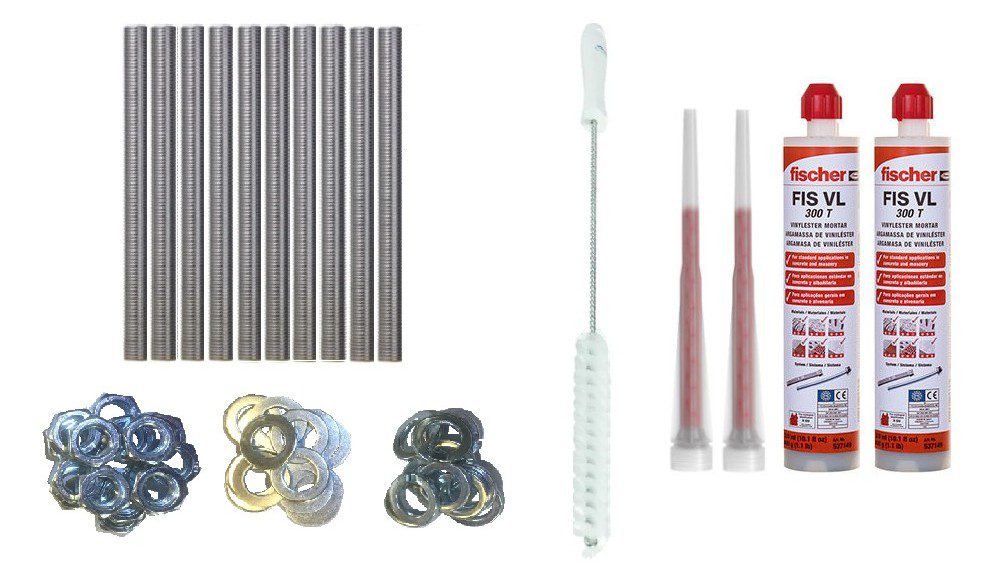 Limankersæt til 2-søjlet autolift