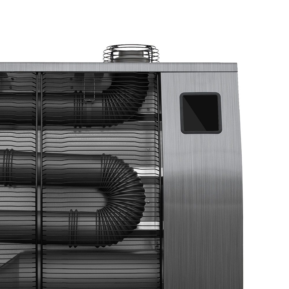 alt="Veltron DHOE-90 med brugervenligt touch-display og fjernbetjening til nem styring"