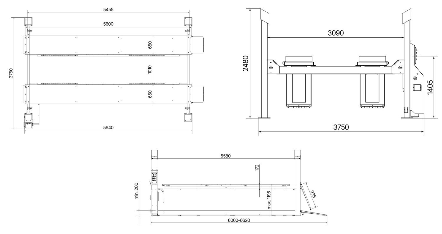 ATH 4 søjlet autolift 55P