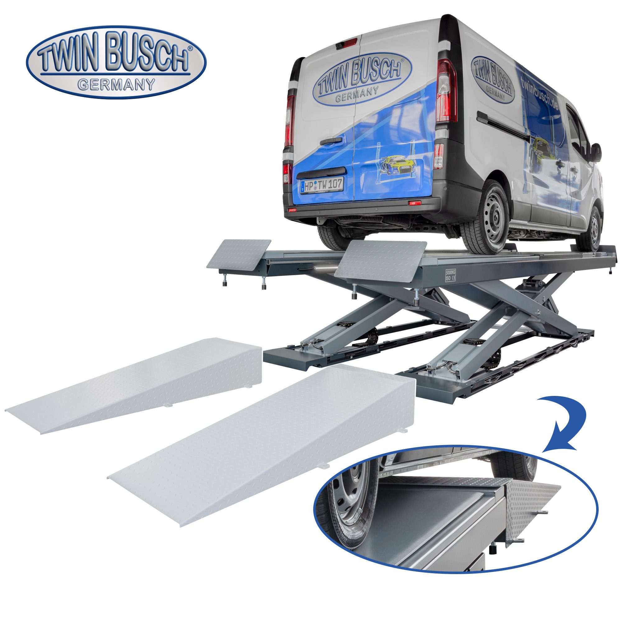 Kørebane sakselift 5000 kg m/Play Detector | On Ground model - Billede 18